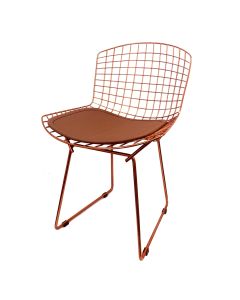 Cadeira Bertoia Cobre com Assento Cobre