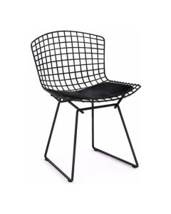 Cadeira Bertoia Preta com Assento Preto