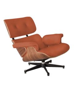 Poltrona Charles Eames Courino Caramelo